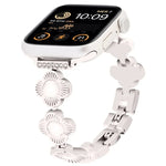 Dây đồng hồ kim loại tháo nhanh cỏ bốn lá, dành cho Apple Watch SE 2023 44mm, dành cho Apple Watch SE 2023 40mm, dành cho Apple Watch Ultra 2 49mm, dành cho Apple Watch Series 9 45mm, dành cho Apple Watch Series 9 41mm, dành cho Apple Watch Ultra 49mm