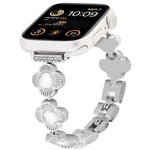 Dây đồng hồ kim loại tháo nhanh cỏ bốn lá, dành cho Apple Watch SE 2023 44mm, dành cho Apple Watch SE 2023 40mm, dành cho Apple Watch Ultra 2 49mm, dành cho Apple Watch Series 9 45mm, dành cho Apple Watch Series 9 41mm, dành cho Apple Watch Ultra 49mm
