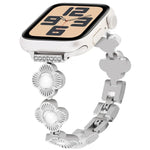 Dây đồng hồ kim loại tháo nhanh cỏ bốn lá, dành cho Apple Watch SE 2023 44mm, dành cho Apple Watch SE 2023 40mm, dành cho Apple Watch Ultra 2 49mm, dành cho Apple Watch Series 9 45mm, dành cho Apple Watch Series 9 41mm, dành cho Apple Watch Ultra 49mm