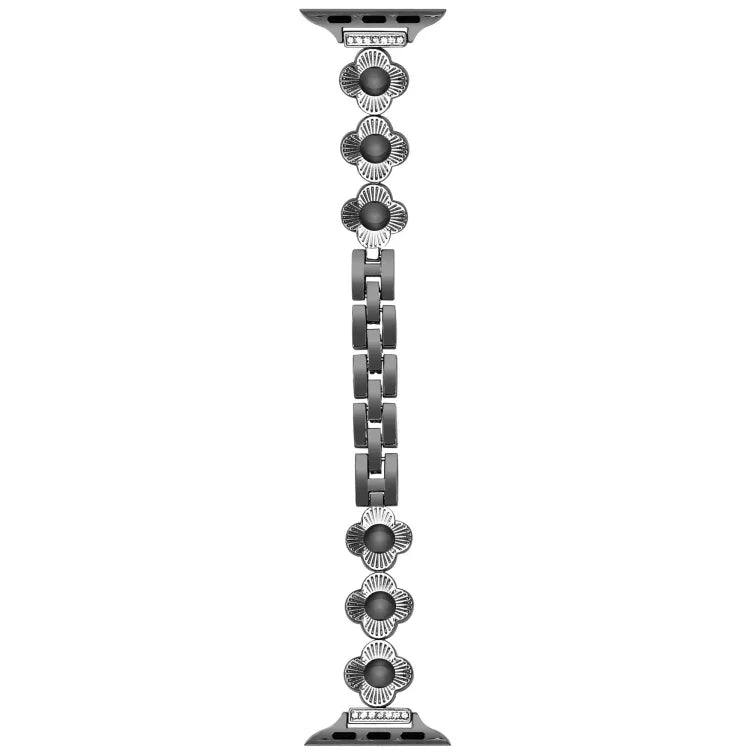 Dây đồng hồ kim loại tháo nhanh hình cỏ bốn lá, Dành cho Apple Watch Series 3 38mm, Dành cho Apple Watch Series 3 42mm