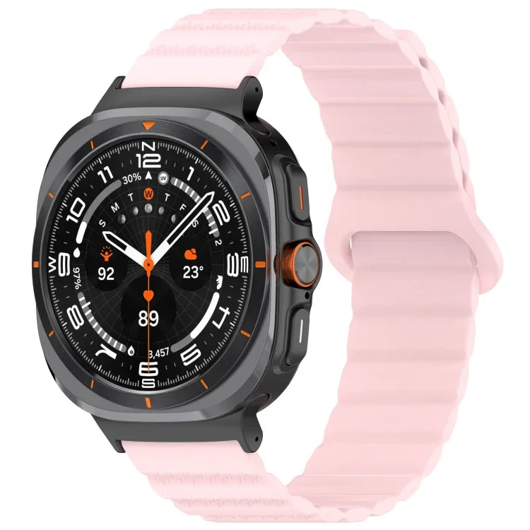 Dây đồng hồ silicone nam châm hai màu họa tiết chấm cho Samsung Galaxy Watch Ultra 47mm