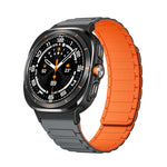 Dây đồng hồ silicone nam châm hình chữ I kết nối màu đen cho Samsung Galaxy Watch Ultra 47mm