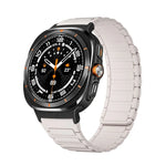 Dây đồng hồ silicone nam châm hình chữ I kết nối màu đen cho Samsung Galaxy Watch Ultra 47mm