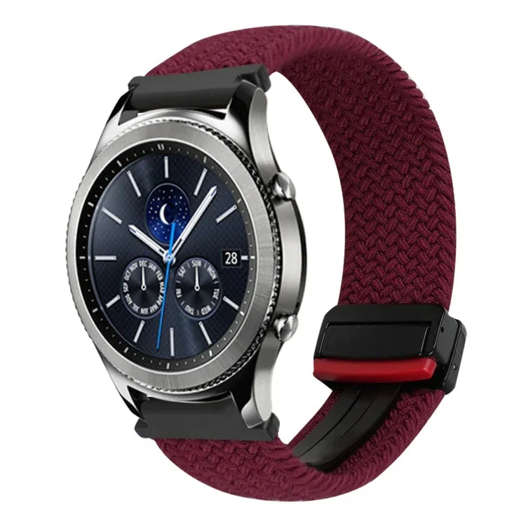 Dây đồng hồ bện khóa từ tính 22mm, cho Samsung Galaxy Gear S3 Classic, cho Samsung Galaxy Watch 46mm