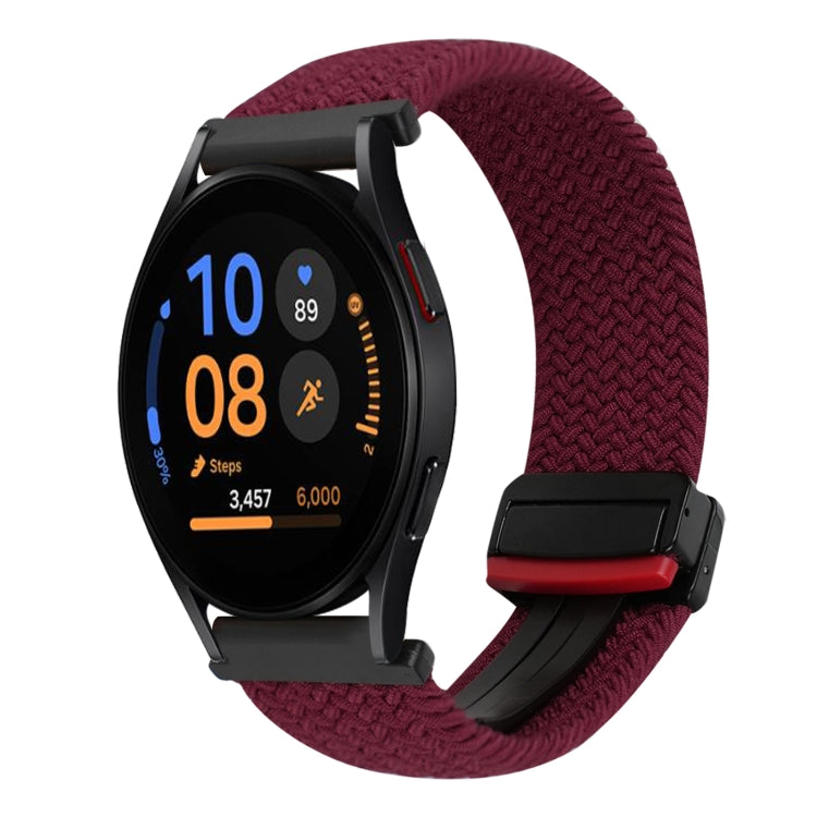 Dây đồng hồ bện khóa nam châm 20mm, dành cho Samsung Galaxy Watch FE 40mm, dành cho Samsung Galaxy Watch 6 Classic