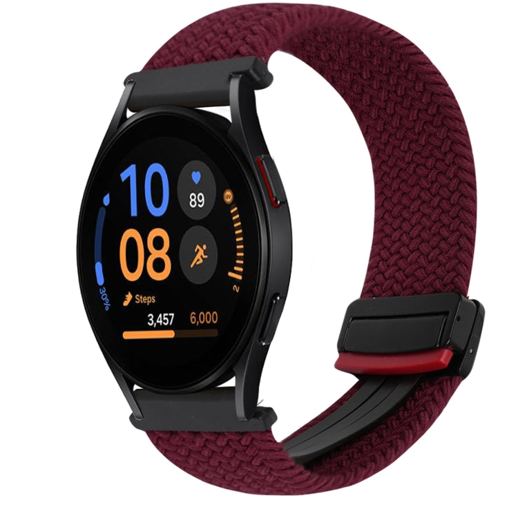 Dây đồng hồ bện khóa nam châm 20mm, dành cho Samsung Galaxy Watch FE 40mm, dành cho Samsung Galaxy Watch 6 Classic