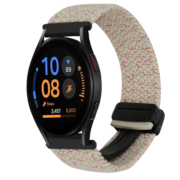Dây đồng hồ bện khóa nam châm 20mm, dành cho Samsung Galaxy Watch FE 40mm, dành cho Samsung Galaxy Watch 6 Classic
