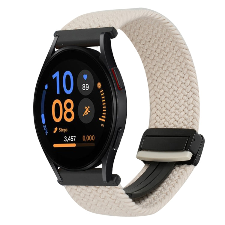 Dây đồng hồ bện khóa nam châm 20mm, dành cho Samsung Galaxy Watch FE 40mm, dành cho Samsung Galaxy Watch 6 Classic