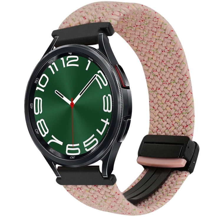 Dây đồng hồ bện khóa nam châm 20mm, dành cho Samsung Galaxy Watch FE 40mm, dành cho Samsung Galaxy Watch 6 Classic