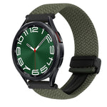 Dây đồng hồ bện khóa nam châm 20mm, dành cho Samsung Galaxy Watch FE 40mm, dành cho Samsung Galaxy Watch 6 Classic