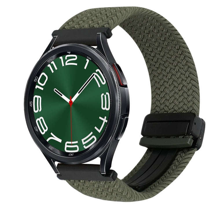 Dây đồng hồ bện khóa nam châm 20mm, dành cho Samsung Galaxy Watch FE 40mm, dành cho Samsung Galaxy Watch 6 Classic
