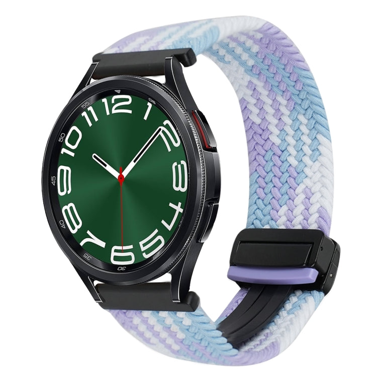 Dây đồng hồ bện khóa nam châm 20mm, dành cho Samsung Galaxy Watch FE 40mm, dành cho Samsung Galaxy Watch 6 Classic