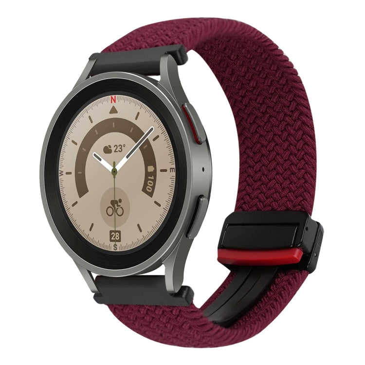 Dây đồng hồ bện khóa nam châm 20mm, dành cho Samsung Galaxy Watch 5 Pro, dành cho Samsung Gear Sport