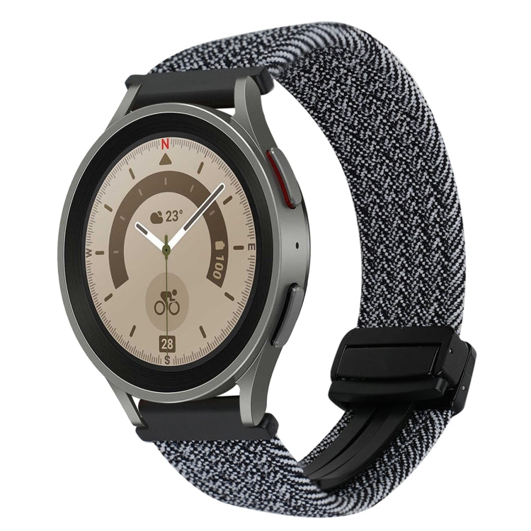Dây đồng hồ bện khóa nam châm 20mm, dành cho Samsung Galaxy Watch 5 Pro, dành cho Samsung Gear Sport