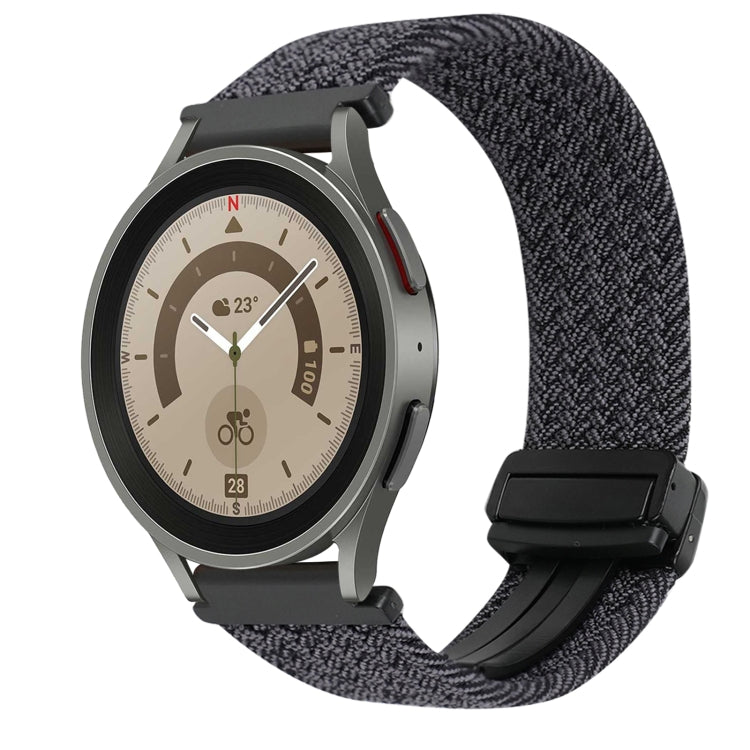 Dây đồng hồ bện khóa nam châm 20mm, dành cho Samsung Galaxy Watch 5 Pro, dành cho Samsung Gear Sport