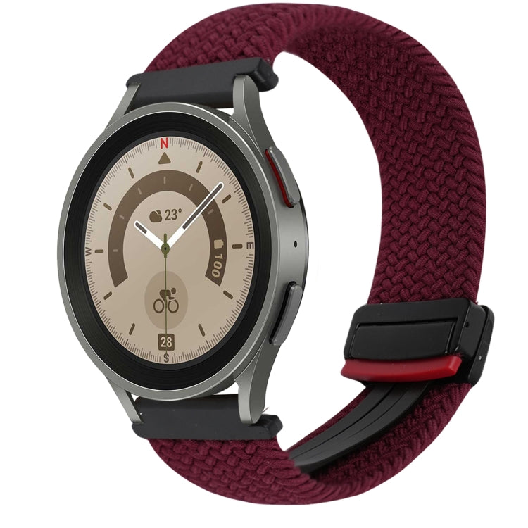 Dây đồng hồ bện khóa nam châm 20mm, dành cho Samsung Galaxy Watch 5 Pro, dành cho Samsung Gear Sport