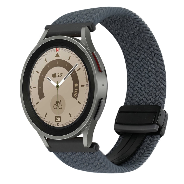 Dây đồng hồ bện khóa nam châm 20mm, dành cho Samsung Galaxy Watch 5 Pro, dành cho Samsung Gear Sport
