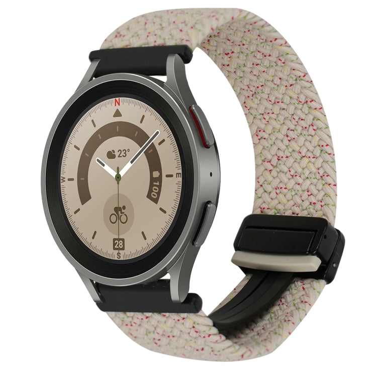 Dây đồng hồ bện khóa nam châm 20mm, dành cho Samsung Galaxy Watch 5 Pro, dành cho Samsung Gear Sport