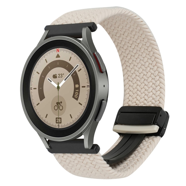 Dây đồng hồ bện khóa nam châm 20mm, dành cho Samsung Galaxy Watch 5 Pro, dành cho Samsung Gear Sport