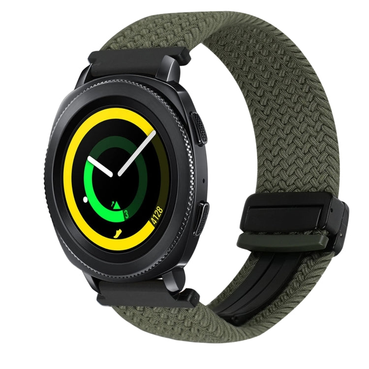 Dây đồng hồ bện khóa nam châm 20mm, dành cho Samsung Galaxy Watch 5 Pro, dành cho Samsung Gear Sport