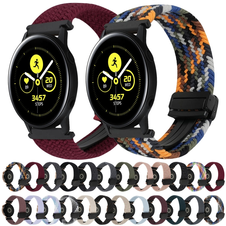 Dây đồng hồ bện khóa từ 20mm, dành cho Samsung Galaxy Watch Active, dành cho Samsung Galaxy Watch 42mm