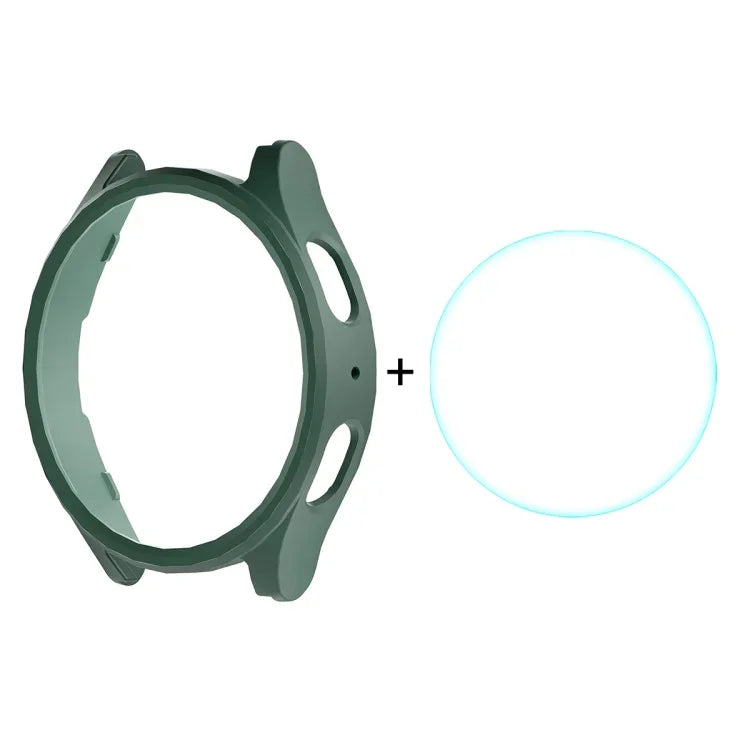 Ốp cứng PC mạ điện ENKAY Hat-Prince + Miếng dán màn hình kính cường lực 9H 0.2mm, Dành cho Samsung Galaxy Watch7 44mm, Dành cho Samsung Galaxy Watch7 40mm