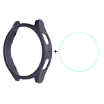 Ốp cứng PC mạ điện ENKAY Hat-Prince + Miếng dán màn hình kính cường lực 9H 0.2mm, Dành cho Samsung Galaxy Watch7 44mm, Dành cho Samsung Galaxy Watch7 40mm