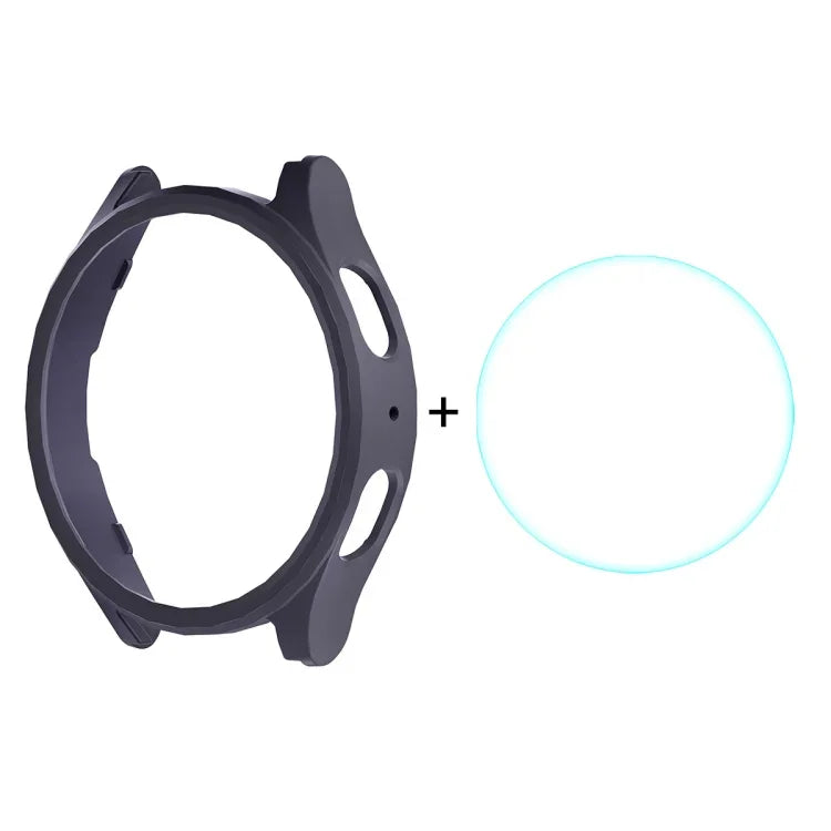 Ốp cứng PC mạ điện ENKAY Hat-Prince + Miếng dán màn hình kính cường lực 9H 0.2mm, Dành cho Samsung Galaxy Watch7 44mm, Dành cho Samsung Galaxy Watch7 40mm