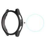 Ốp cứng PC mạ điện ENKAY Hat-Prince + Miếng dán màn hình kính cường lực 9H 0.2mm, Dành cho Samsung Galaxy Watch7 44mm, Dành cho Samsung Galaxy Watch7 40mm