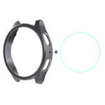Ốp cứng PC mạ điện ENKAY Hat-Prince + Miếng dán màn hình kính cường lực 9H 0.2mm, Dành cho Samsung Galaxy Watch7 44mm, Dành cho Samsung Galaxy Watch7 40mm