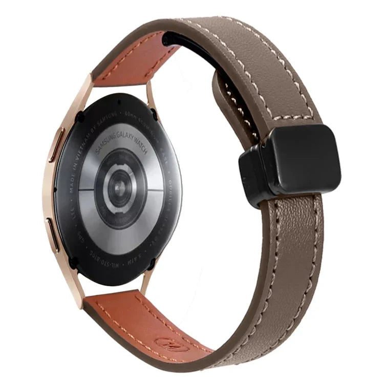 Dây đồng hồ da microfiber khóa nam châm mảnh 20mm, dành cho Samsung Galaxy Watch 4 40 / 44mm, dành cho Samsung Galaxy Watch 4 Classic 42 / 46mm