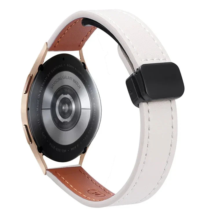 Dây đồng hồ da microfiber khóa nam châm mảnh 20mm, dành cho Samsung Galaxy Watch 4 40 / 44mm, dành cho Samsung Galaxy Watch 4 Classic 42 / 46mm
