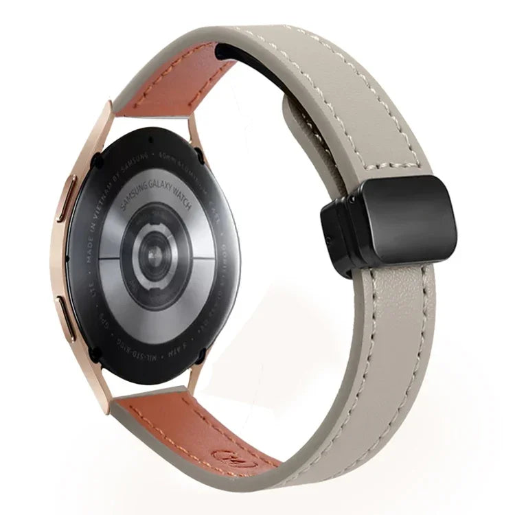 Dây đồng hồ da microfiber khóa nam châm mảnh 20mm, dành cho Samsung Galaxy Watch 4 40 / 44mm, dành cho Samsung Galaxy Watch 4 Classic 42 / 46mm