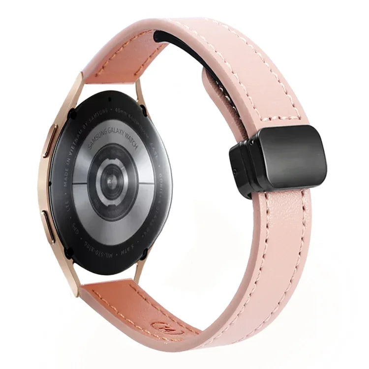 Dây đồng hồ da microfiber khóa nam châm mảnh 20mm, dành cho Samsung Galaxy Watch 4 40 / 44mm, dành cho Samsung Galaxy Watch 4 Classic 42 / 46mm