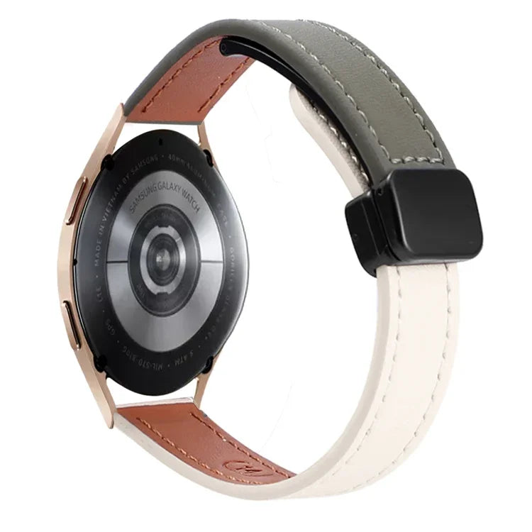Dây đồng hồ da microfiber khóa nam châm mảnh 20mm, dành cho Samsung Galaxy Watch 4 40 / 44mm, dành cho Samsung Galaxy Watch 4 Classic 42 / 46mm