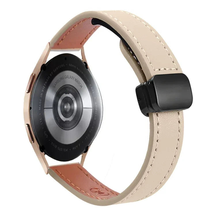 Dây đồng hồ da microfiber khóa nam châm mảnh 20mm, dành cho Samsung Galaxy Watch 4 40 / 44mm, dành cho Samsung Galaxy Watch 4 Classic 42 / 46mm