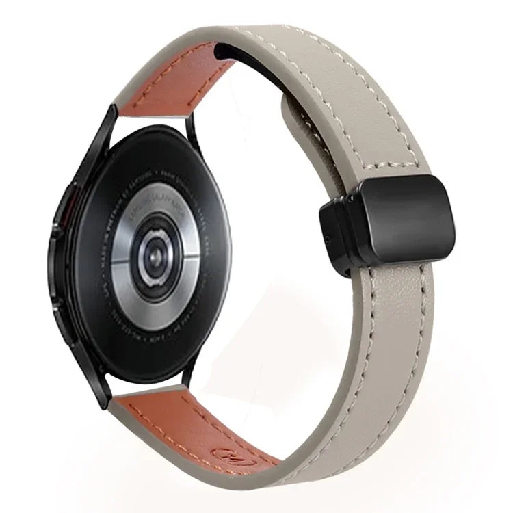 Dây đồng hồ da microfiber khóa nam châm mảnh 20mm, dành cho Samsung Galaxy Watch 4 40 / 44mm, dành cho Samsung Galaxy Watch 4 Classic 42 / 46mm