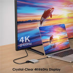 Bộ chuyển đổi WAVLINK UHP510 Pro 87W PD sạc USB C sang hai màn hình HD 4K 60Hz