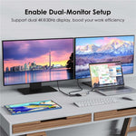 Bộ chuyển đổi WAVLINK UHP510 Pro 87W PD sạc USB C sang hai màn hình HD 4K 60Hz