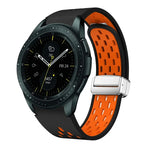 Dây đồng hồ silicone khóa gập nam châm bạc hai màu, dành cho Samsung Galaxy Watch 3 41mm, dành cho Samsung Galaxy Watch Active, dành cho Samsung Galaxy Watch 42mm, dành cho Samsung Gear S2 Classic