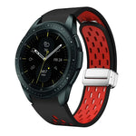 Dây đồng hồ silicone khóa gập nam châm bạc hai màu, dành cho Samsung Galaxy Watch 3 41mm, dành cho Samsung Galaxy Watch Active, dành cho Samsung Galaxy Watch 42mm, dành cho Samsung Gear S2 Classic