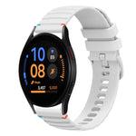 Dây đồng hồ silicone 20mm có đường may chấm sóng, dành cho Samsung Galaxy Watch FE 40mm, Samsung Galaxy Watch 7 40 / 44mm, Samsung Galaxy Watch 6 Classic 43 / 47mm, Samsung Galaxy Watch 6 40 / 44mm