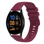 Dây đồng hồ silicone 20mm có đường may chấm sóng, dành cho Samsung Galaxy Watch FE 40mm, Samsung Galaxy Watch 7 40 / 44mm, Samsung Galaxy Watch 6 Classic 43 / 47mm, Samsung Galaxy Watch 6 40 / 44mm