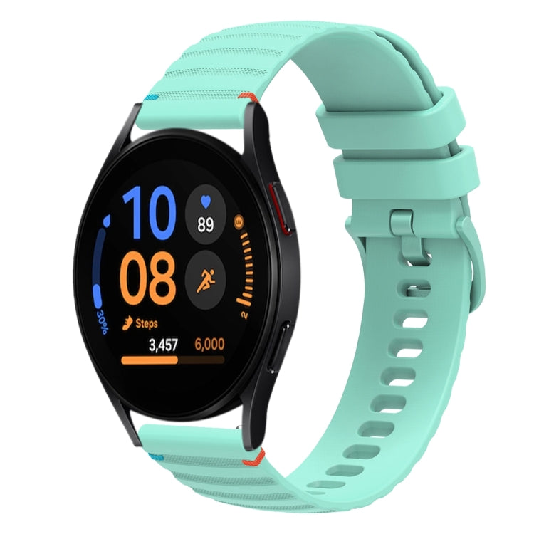 Dây đồng hồ silicone 20mm có đường may chấm sóng, dành cho Samsung Galaxy Watch FE 40mm, Samsung Galaxy Watch 7 40 / 44mm, Samsung Galaxy Watch 6 Classic 43 / 47mm, Samsung Galaxy Watch 6 40 / 44mm