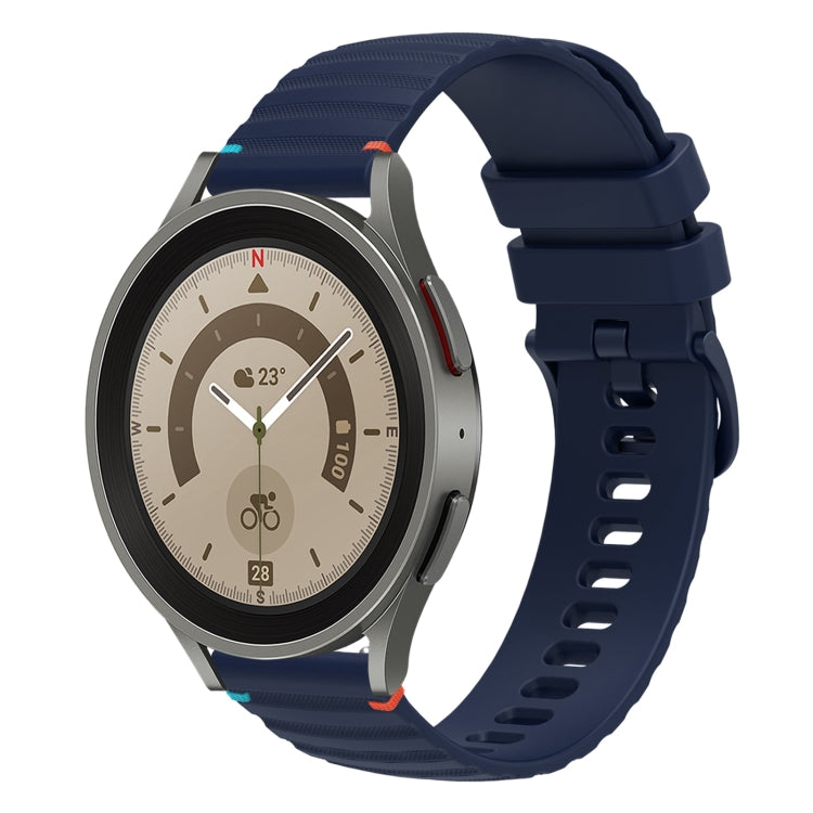 Dây đồng hồ silicone 20mm chấm chấm sóng khâu, dành cho Samsung Galaxy Watch 5 40 / 44mm, dành cho Samsung Galaxy Watch 5 Pro 45mm, dành cho Samsung Galaxy Watch 4 40 / 44mm, dành cho Samsung Galaxy Watch 4 Classic 42 / 46mm