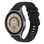 Dây đồng hồ silicone 20mm chấm chấm sóng khâu, dành cho Samsung Galaxy Watch 5 40 / 44mm, dành cho Samsung Galaxy Watch 5 Pro 45mm, dành cho Samsung Galaxy Watch 4 40 / 44mm, dành cho Samsung Galaxy Watch 4 Classic 42 / 46mm