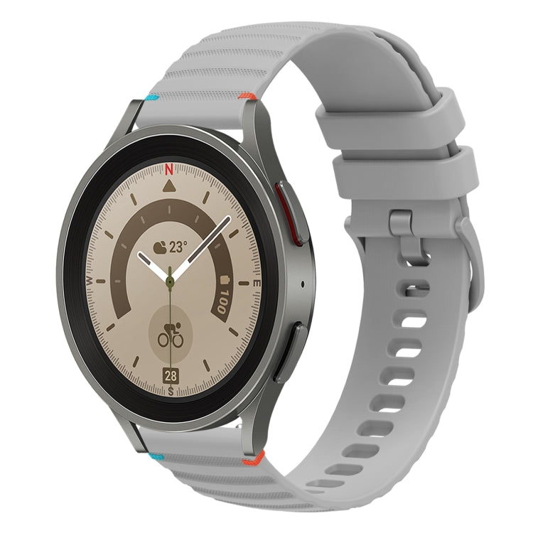 Dây đồng hồ silicone 20mm chấm chấm sóng khâu, dành cho Samsung Galaxy Watch 5 40 / 44mm, dành cho Samsung Galaxy Watch 5 Pro 45mm, dành cho Samsung Galaxy Watch 4 40 / 44mm, dành cho Samsung Galaxy Watch 4 Classic 42 / 46mm