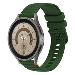 Dây đồng hồ silicone 20mm chấm chấm sóng khâu, dành cho Samsung Galaxy Watch 5 40 / 44mm, dành cho Samsung Galaxy Watch 5 Pro 45mm, dành cho Samsung Galaxy Watch 4 40 / 44mm, dành cho Samsung Galaxy Watch 4 Classic 42 / 46mm