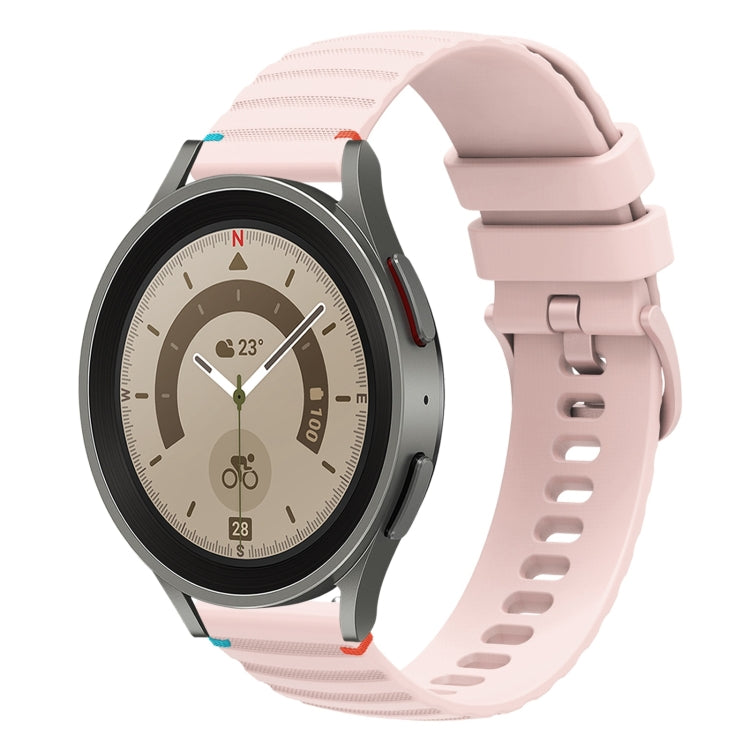 Dây đồng hồ silicone 20mm chấm chấm sóng khâu, dành cho Samsung Galaxy Watch 5 40 / 44mm, dành cho Samsung Galaxy Watch 5 Pro 45mm, dành cho Samsung Galaxy Watch 4 40 / 44mm, dành cho Samsung Galaxy Watch 4 Classic 42 / 46mm