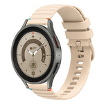 Dây đồng hồ silicone 20mm chấm chấm sóng khâu, dành cho Samsung Galaxy Watch 5 40 / 44mm, dành cho Samsung Galaxy Watch 5 Pro 45mm, dành cho Samsung Galaxy Watch 4 40 / 44mm, dành cho Samsung Galaxy Watch 4 Classic 42 / 46mm